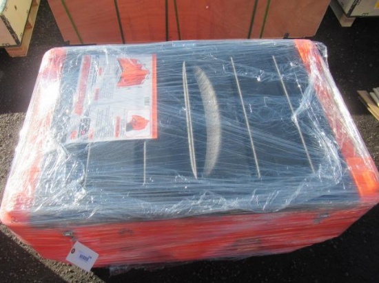 TMG INDUSTRIAL TMG-DFT116 116GAL DIESEL POLY FUEL TANK, RATCHET STRAP RECESSES, 10 GPM FUEL PUMP,