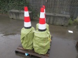 (60) FLUORESCENT TRAFFIC SAFETY CONES (UNUSED)