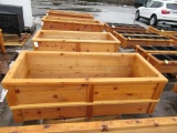 (2) 74'' X 32'' CEDAR PLANTER BOXES