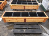 74'' X 18'' 5-POT CEDAR PLANTER BOX