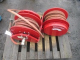 (2) REELCRAFT RETRACTABLE AIR HOSE REELS
