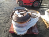 (7) 25'' STEEL SEMI TRUCK WHEELS