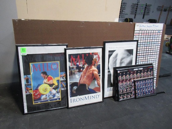 ASSORTED WEIGHTLIFTING POSTERS