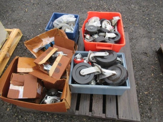 ASSORTED SWIVEL & STATIONARY CASTERS