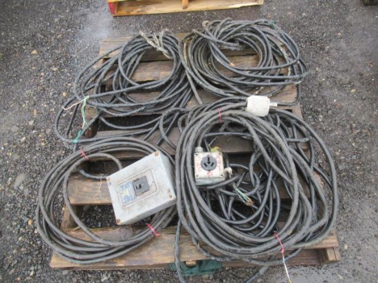 ASSORTED 3-PHASE WIRE & POWER BOXES