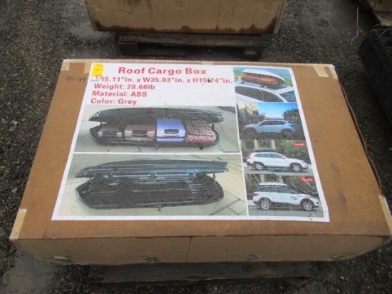 2024 55'' X 35'' X 15'' GRAY ROOF CARGO BOX (UNUSED)