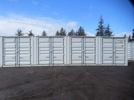 2024 40' HIGH CUBE SHIPPING CONTAINER W/ (4) SIDE DOORS, SER#: LYPU0145873 (UNUSED)