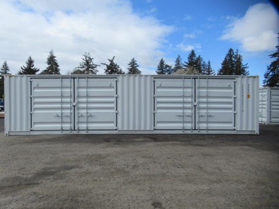 2024 40' HIGH CUBE SHIPPING CONTAINER W/ (2) SIDE DOORS, SER#: LYPU0144711 (UNUSED)