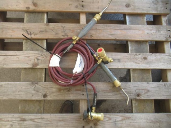 (2) TURBO TORCHES W/ ASSORTED HOSES & GAUGES