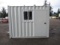 2024 10' STORAGE CONTAINER W/ WINDOW & SIDE MAN DOOR (UNUSED)