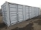 2025 40' HIGH CUBE SHIPPING CONTAINER W/ (4) SIDE DOORS