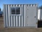 2025 12' STORAGE CONTAINER W/ WINDOW & SIDE MAN DOOR (UNUSED)
