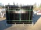 2025 4-RAIL POWDER COATED WROUGHT IRON FENCING (BLACK) (UNUSED)