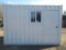 2025 12' STORAGE CONTAINER W/ WINDOW & SIDE MAN DOOR (UNUSED)