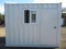 2025 12' STORAGE CONTAINER W/ WINDOW & SIDE MAN DOOR (UNUSED)
