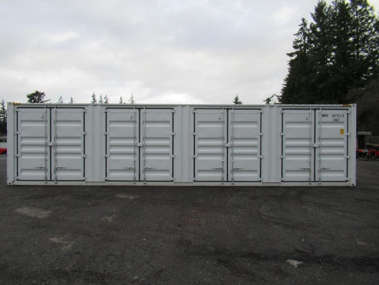 2024 40' HIGH CUBE SHIPPING CONTAINER W/ (4) SIDE DOORS