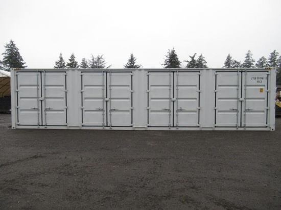 2025 40' HIGH CUBE SHIPPING CONTAINER W/ (4) SIDE DOORS