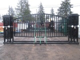 2024 20' BI-PARTING IRON GATE W/ DEER ARTWORK (UNUSED)