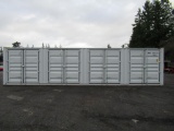 2024 40' HIGH CUBE SHIPPING CONTAINER W/ (4) SIDE DOORS