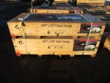2025 ALL METAL K4525 45' X 25' DOUBLE GARAGE STEEL BARN SHED (UNUSED)