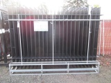 2025 ALL METAL 4-RAIL STEEL FENCING (UNUSED)