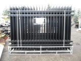 2025 BLACK WROUGHT 4-RAIL IRON FENCING (UNUSED)