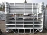 2025 GREEN POWDER COATED GALVANIZED CORRAL PANELS (UNUSED)