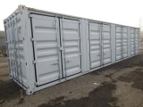 2025 40' HIGH CUBE SHIPPING CONTAINER W/ (4) SIDE DOORS