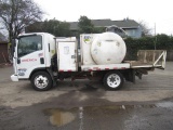 2014 ISUZU NPR HD SEWAGE PUMP & PORTABLE RESTROOM TRANSPORT TRUCK