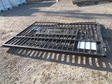 2025 ALL METAL 7' X 20' METAL FARM BI-PARTING DRIVEWAY GATE W/ DEER ARTWORK (UNUSED)