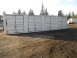 2025 40' HIGH CUBE SHIPPING CONTAINER W/ (4) SIDE DOORS