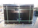 2025 4-RAIL POWDER COATED WROUGHT IRON FENCING (BLACK) (UNUSED)