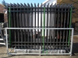 2025 FENS 4-RAIL STEEL FENCING (BLACK) (UNUSED)