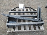 2024 AGT MOWER KING SKID STEER FORK ATTACHMENT W/ 48'' X 4'' FORKS (UNUSED)