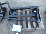 2024 AGT MOWER KING SKID STEER FORK ATTACHMENT W/ 48'' X 4'' FORKS (UNUSED)