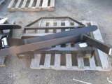 2024 AGT MOWER KING SKID STEER FORK ATTACHMENT W/ 48'' X 4'' FORKS (UNUSED)