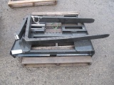 2024 AGT SKID STEER FORK ATTACHMENT W/ 48'' X 4'' FORKS (UNUSED)