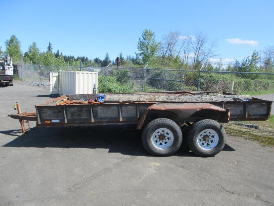 (BORING, OR) FOREST RIVER 6'6" X 16' TANDEM AXLE FLATBED TRAILER