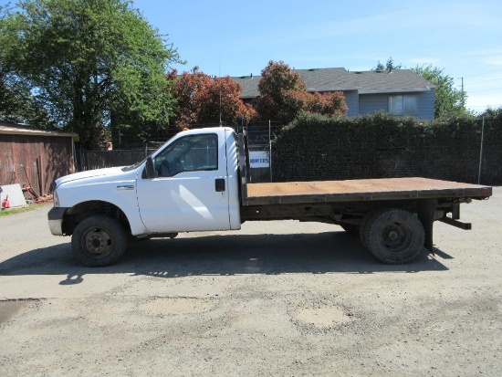 2007 FORD F-350 XL 4X4 FLATBED PICKUP