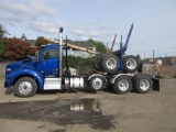 2022 KENWORTH T880 LOG TRUCK W/ TRAILER