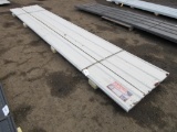 (30) 2025 16' X 3' METAL ROOF PANELS (WHITE) (UNUSED)