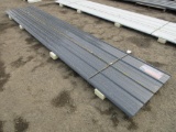 (30) 2025 16' X 3' METAL ROOF PANELS (GRAY) (UNUSED)