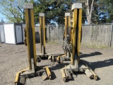 (4) SEAFAC 1200M.50 6 TON PORTABLE VEHICLE LIFT SYSTEMS