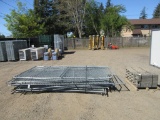 ASSORTED 10' X 6' TEMPORARY FENCE PANELS W/ BASES
