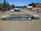 ASSORTED 10' X 6' TEMPORARY FENCE PANELS W/ BASES