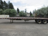 1985 UTILITY 8' X 40' TANDEM AXLE FLATBED TRAILER
