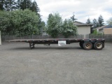 1972 UTILITY 8' X 40' TANDEM AXLE FLATBED TRAILER
