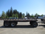 (BORING, OR) 1989 WESTERN TRAILERS 8' X 22' TRI-AXLE FLATBED PUP TRAILER