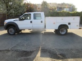 2013 FORD F-450 XL 4X4 CREW CAB UTILITY TRUCK