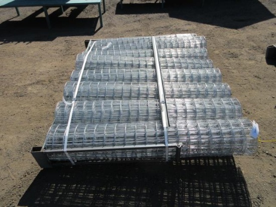 (8) 2025 ABOSS 5' GALVANIZED WIRE FENCING ROLLS (UNUSED)
